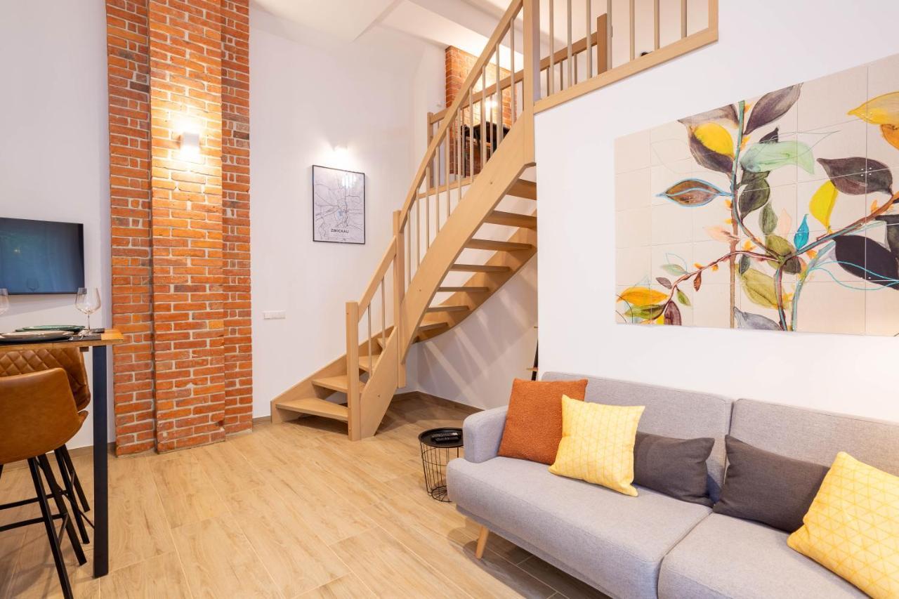 Soulscape Apartments Loft Zwickau Citycenter Mit Tg-Stellplatz, Magenta-Tv Und Klima Exterior foto